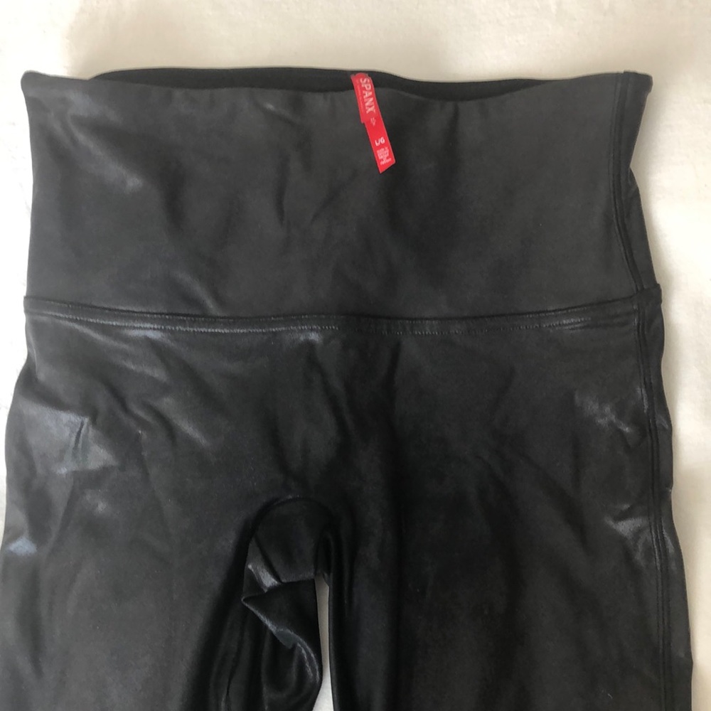 Spanx faux leather legging size large